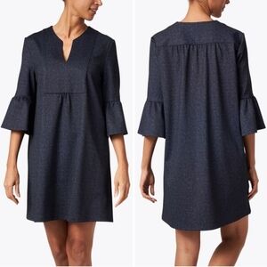 Jude Connally Denim Textured Dress XL Kerry dress in navy stretch